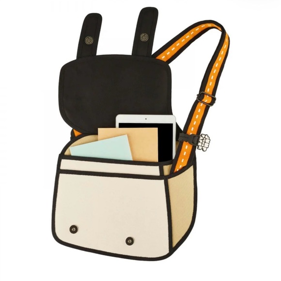 NWoT Jump From Paper Cheese Orange Shoulder Bag - Picture 5 of 12